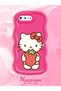 iPhone 8 Plus Compatible Case with Camera Protector Red Silicone Couple Phone Case Kitty Pattern - 2