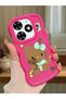 Tecno Spark 20C Compatible Case Camera Protector Red Silicone Couple Phone Case Kitty Pattern