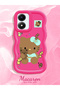 Vivo Y02S Compatible Case Camera Protector Red Silicone Couple Phone Case Kitty Pattern - 2