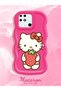 Redmi 10C Compatible Case Camera Protector Red Silicone Couple Phone Case Kitty Pattern - 2