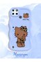 Realme C21Y Compatible Case Camera Protector Blue Silicone Couple Phone Case Kitty Pattern - 2