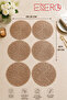 30831 Luxury Decorative Supla – Leaf Patterned Modern Tableware Presentation Coaster - 3