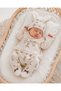 Seasonal Muslin 10 Piece Newborn Baby Girl Hospital Discharge Bodysuit Set 0-3 Months Boxed / Birth Gift - 8