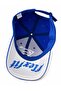 Gold Embroidered Adjustable Unisex Baseball Cap Sports Casual Hat Blue - 3