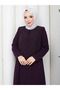 Vine Stone Decorated Plus Size Mother's Dress