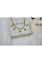 Kol436 Yonca Figure Thick Chain Necklace with Pendant - 3