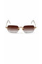 Ares Men's Square Rectangular 56-19-141 Eşref Single Sunglasses, Uv400 Protection, Retro Vintage Design, Stylish Premium Eyewear - 4
