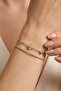 Gold Color Waterway and Fortune Flower Model Double Adjustable Bracelet - 3