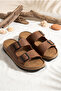 Men's Orthopedic Comfortable Slippers Double Monta Flexible and Stitched Daily Slippers