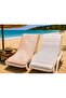 Summer Leaf & Stripe Cinnamon - Set of 2 Peshtemal Beach Towels (70X150)