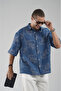 Trend Biz Men's Oversize Floral Patterned Short Sleeve Shirt - 2