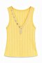 Button Detailed Athlete Blouse Yellow