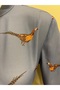 Blue Bird Belted Midi Length Kimono with Judge Collar 60350 - 5