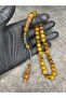 İmamesi Embroidered High End Powder Amber Prayer Beads
