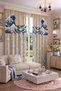 Modern Vintage Patterned Background Curtain 140X260 cm 2 Wings Decorative Digital Printed Premium Living Room Bedroom Window Curtain