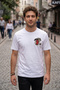Graffiti Style Chest Printed Oversize Unisex T-Shirt White Streetwear T-Shirt - 2