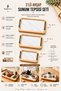 3-Piece Wooden Presentation Tray |   Breakfast, Tea and Coffee Presentation - 3