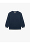 Crew Neck Basic Sweatshirt