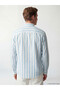 Nevavm Regular Fit Striped Poplin Men's Shirt with Difference - 4