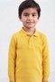 Children's Unisex Cotton Polo Collar Long Sleeve School T-Shirt (Back to School) - 3