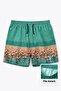 Men's Swim Shorts with Zipper Pockets and Mesh Lining, Quick-Dry Premium - Aqua Green - 3