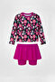 Children's Quick-Drying Skirted Long-Sleeved Tights Semi-Closed Swimsuit - 3