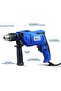 650 Watt Impact Drill With Multi Function (Hammer And Drill), 360 degree Rotating Side Handle, Guide Ruler, And Variable Speed, Blue, VT 1206 - 5