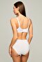 Women's Cotton Modal Fabric High Waist Lace Panties, 47% Modal 47% Cotton 6% Elastane - 3