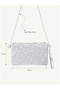 Women's Starry Glitter Chain Strap Portfolio & Clutch Bag - 5