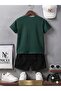 Summer Children's T-Shirt Shorts Unisex (Dotted Nice Printed) - 2