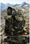 Camouflage Camping, Mountain Climbing and Travel Backpack with Large Bottom Pocket and Waist Strap, Size 55*32*20 cm - 2