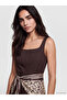 Nevavm Square Collar Flared Dress with Scarf Detail - 2