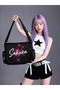 Sakura Printed Unisex Black Messenger Bag Voluminous Postman Bag/ Laptop Bag/ School Bag
