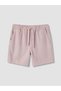 Trendlucky Women's Jean Shorts with Elastic Waist and Difference in Color - 5