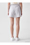 Xside Gray Women's Elastic Waist Shorts - 4