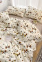 Wild Flowers Double -Fitted Sheets-Cotton Duvet Cover Set-