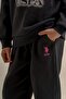 Girl's Embroidered Anthracite Long Sleeve Tracksuit Set Us2713-C-V2 - 5