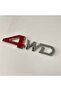شعار جيب 4WD باللون الأحمر على شكل حرف، شعار جيب 4WD باللون الأحمر - 2