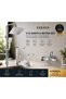 4-Piece Chrome 4-Piece Bathroom Set - Robot Shower Head - Kitchen Faucet - Sink Faucet - Bathroom Faucet Modern Square Set - 2