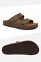 Mink Double Buckle Orthopedic Comfortable Daily Beach Pool Beach Slippers Men's Slippers - 6