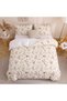 Herside Vintage Floral Duvet Cover Set Double 3 Pieces Soft Microfibre Botanical Flower Print Bedding Set - 5
