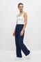 Laci Trousers with Wide Legs and Tie Detail 3212 - 2