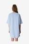 Women Mofusand Short Sleeve Light Blue Night Dress - 4