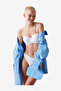Women Lotus White Strapless Wired Bra - 2