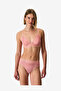Women Triangle Mesh Rose Wireless Bra