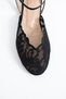Aria Women's Lace Detailed Ankle Strap Ballerina Sandals - 2