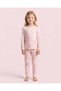 Girls Pink Floral Print Pajama Set - 2