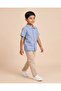 Boys Blue Cotton Linen Casual Shirt - 4