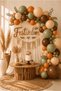 Retro Balloon Set of 20 11 Inch Sea Sand Beige Chocolate Orange Eucalyptus Bohemian Party Decor Ornament Balloons - 2