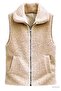 Women's Plush Vest with Lining and Double Pockets, 100% Cotton - 4